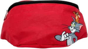 Buckle-Down Women's Bag, Fanny Pack, Tom and Jerry Smiling Pose, Red, Canvas, 11.0" x 6.5"