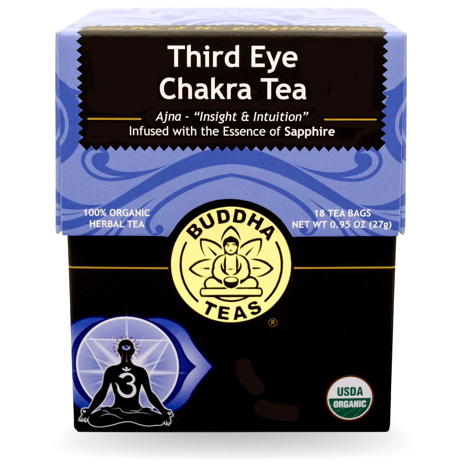 Buddha Teas Third Eye Chakra Tea, 18 Count (Pack of 6)