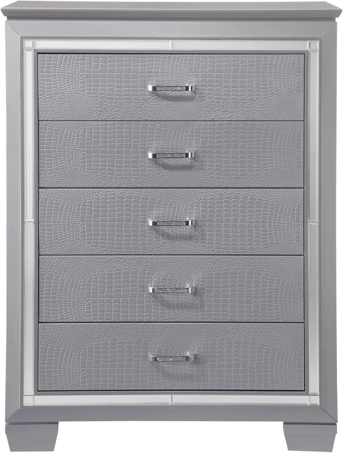 Cabinet Storage Dovetail Drawer, Crocodile Embossed, Mirror Finish, Dresser, Storage Cabinet,for Bedroom