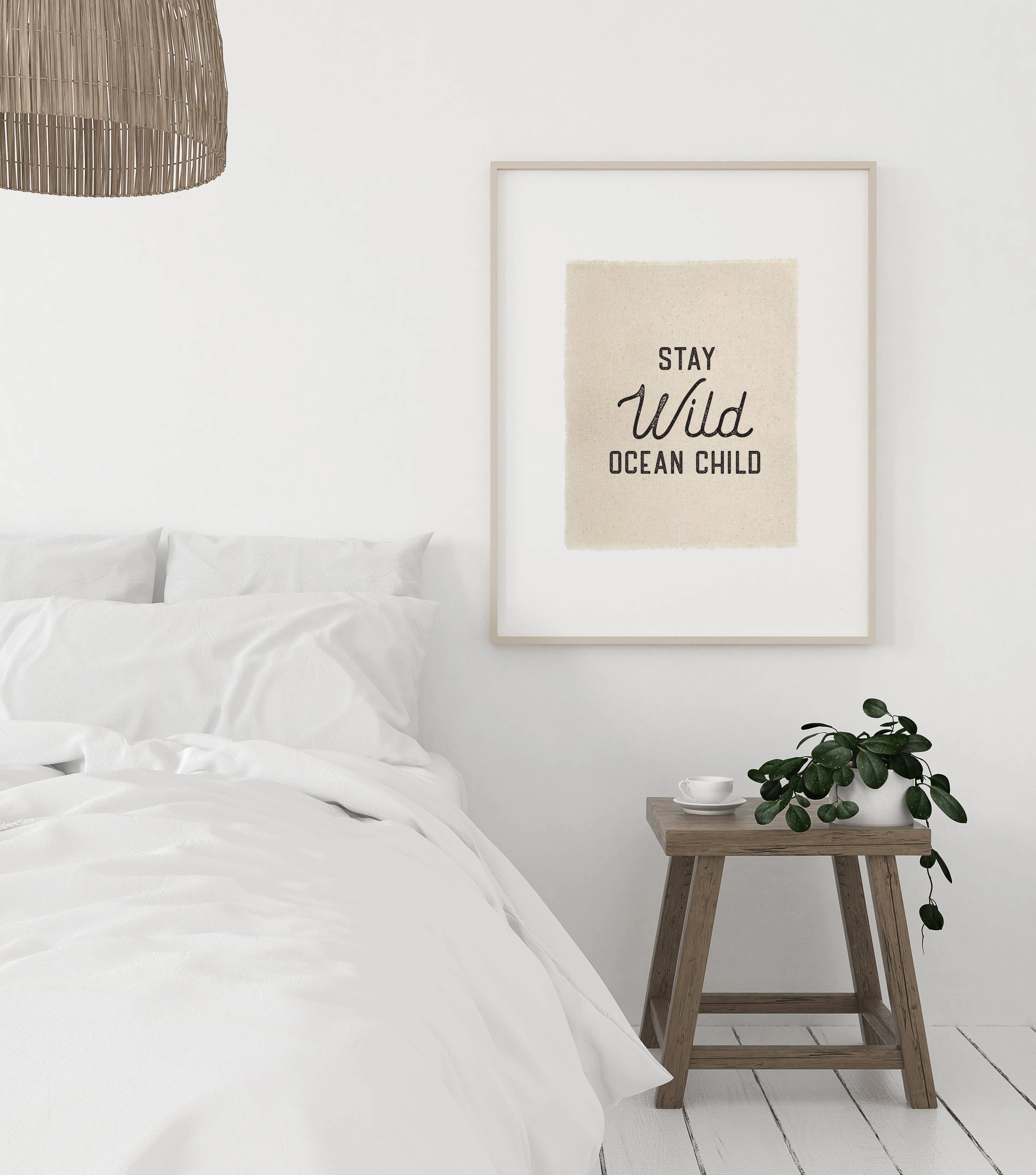 Canvas Beach Print Stay Wild