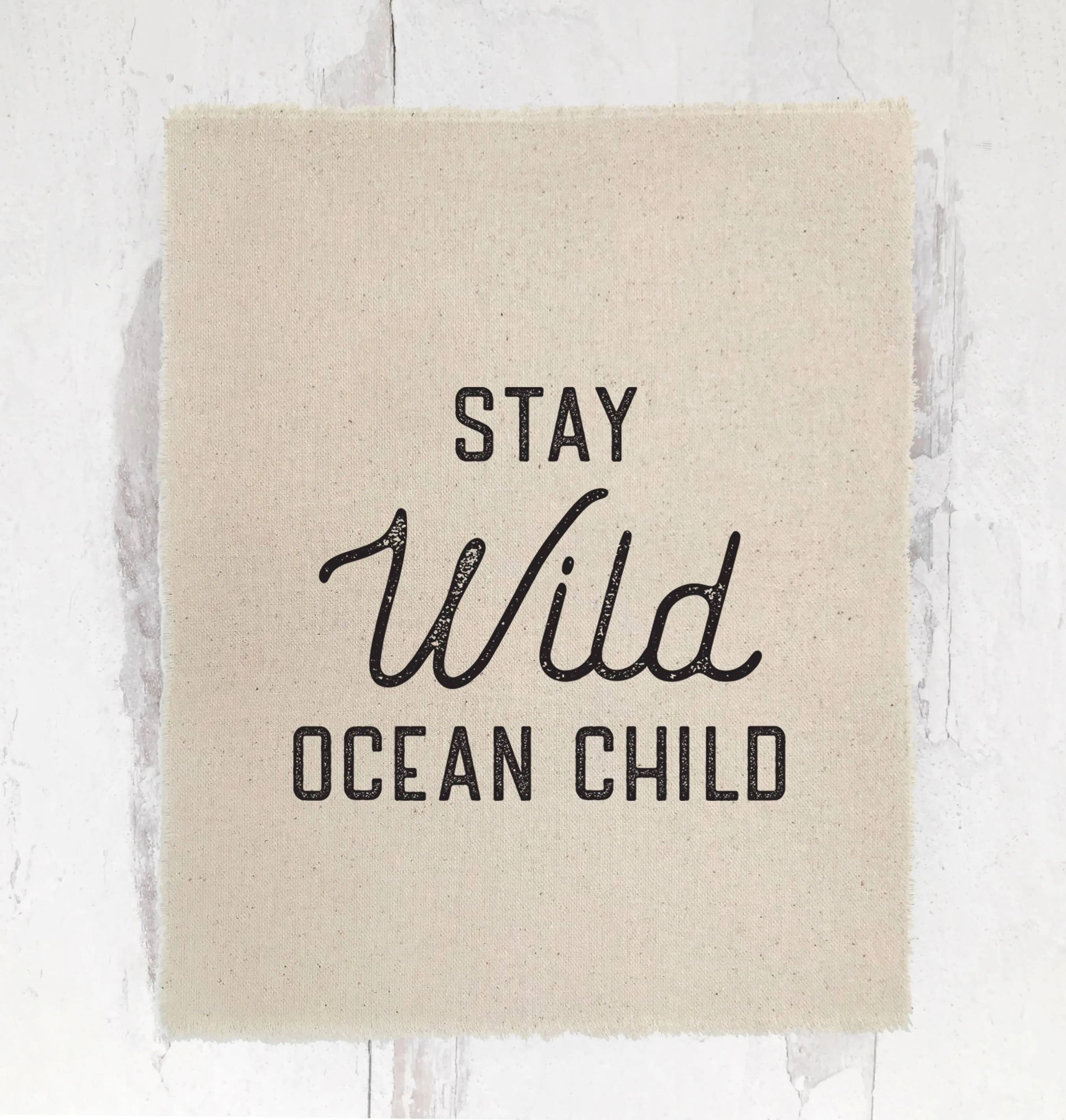 Canvas Beach Print Stay Wild