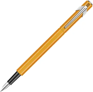 Caran d'Ache EF Fountain Pen, Extra Fine Point, 849 0842-030, Fluorescent Orange, Dual Use, Genuine Imported