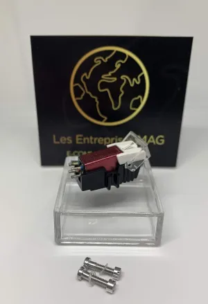 Cartridge   Diamond Stylus for Omnitronic DD5220L, BD1390, DD2550, DD2520 Red