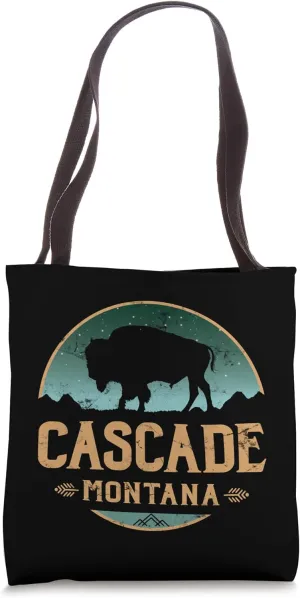 Cascade Montana MT Buffalo Bison Tote Bag