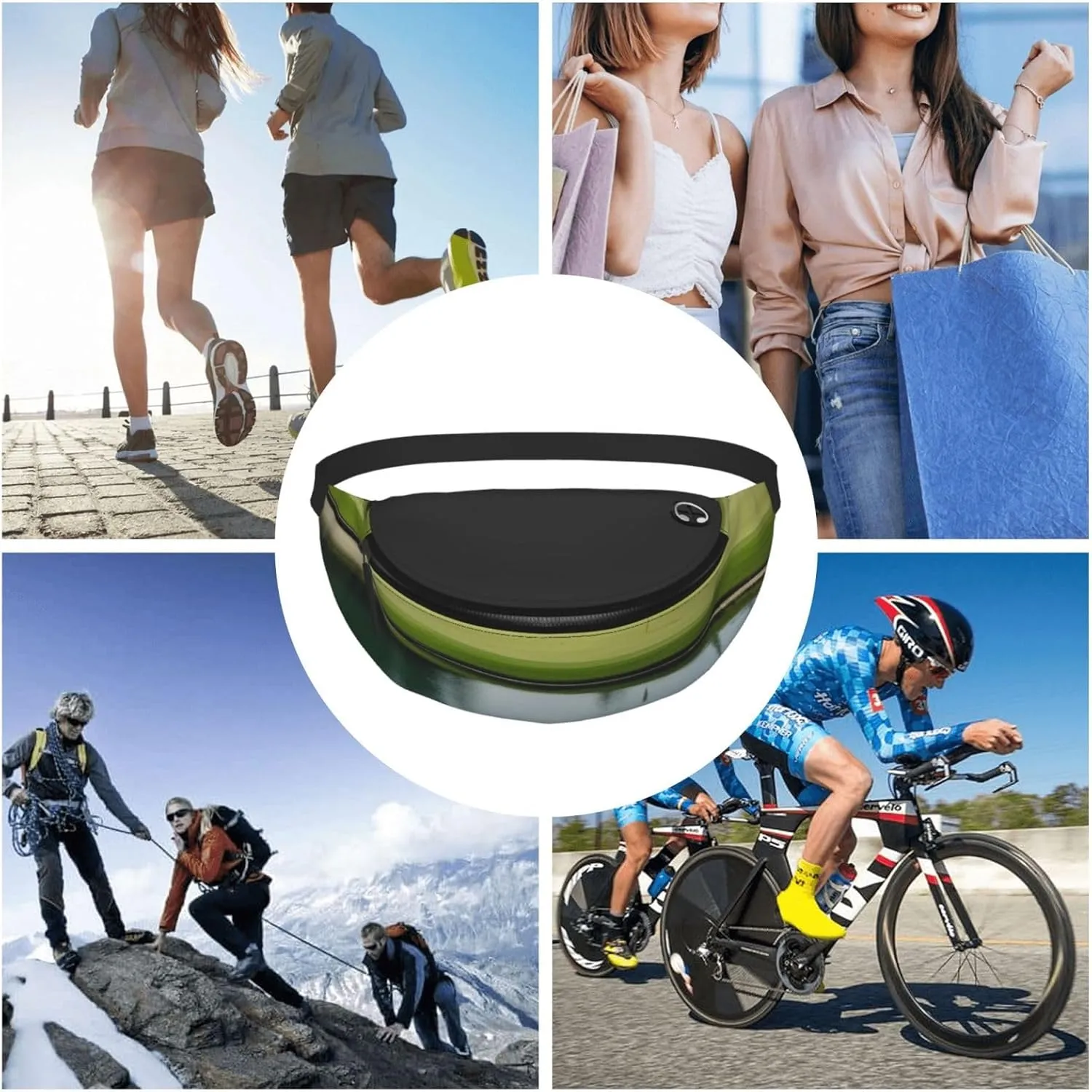 Casual Golf Course Lawn Printed Fanny Pack,Crossbody Fanny packs for women Men Waist Bag for Running Travel