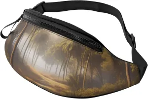 Casual Mystical Mirage Printed Fanny Pack,Crossbody Fanny packs for women Men Waist Bag for Running Travel