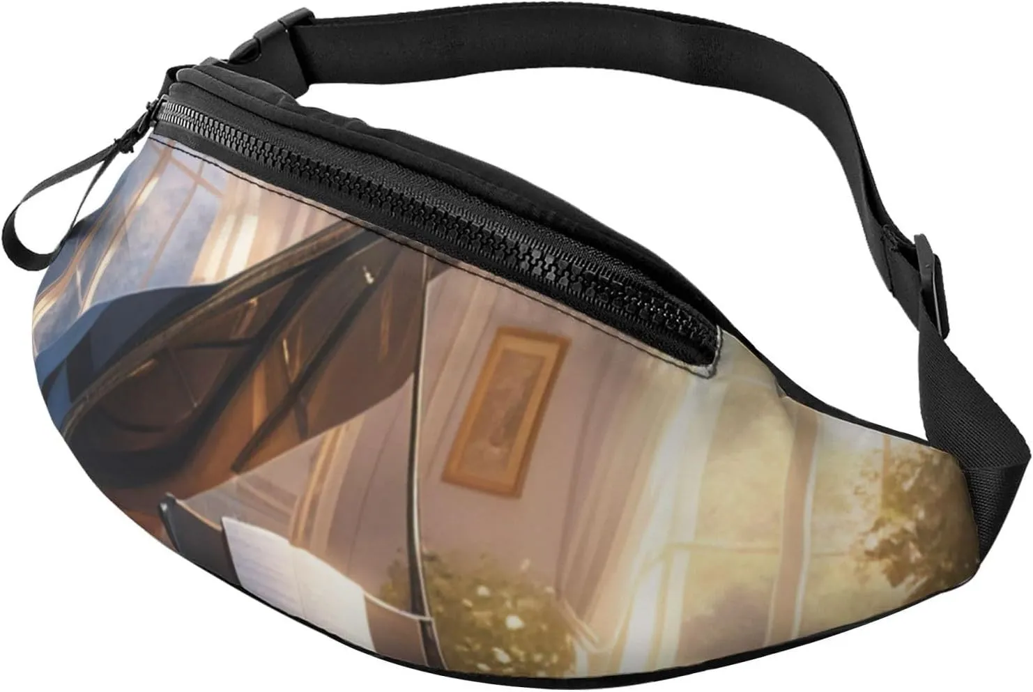 Casual Starlit Symphony Printed Fanny Pack,Crossbody Fanny packs for women Men Waist Bag for Running Travel