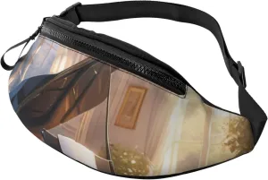 Casual Starlit Symphony Printed Fanny Pack,Crossbody Fanny packs for women Men Waist Bag for Running Travel
