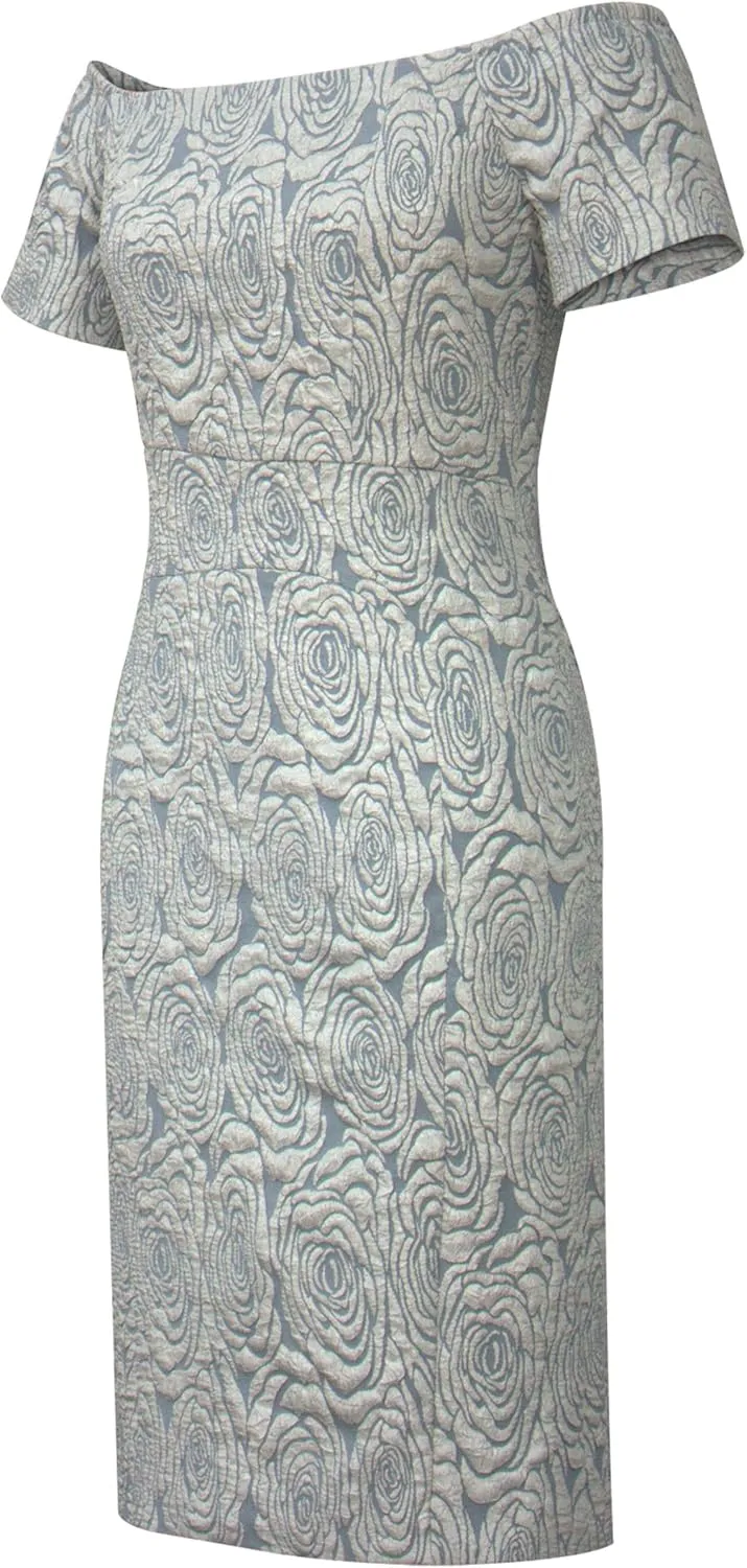 CHIC STAR Womens Embossed Jacquard Shawl Dress
