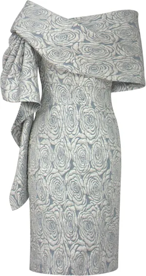 CHIC STAR Womens Embossed Jacquard Shawl Dress