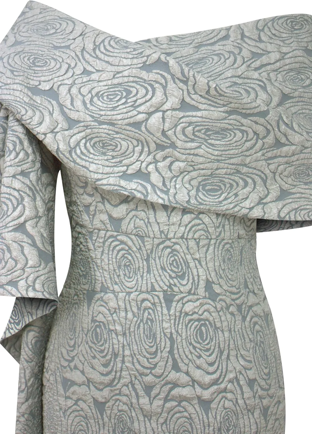 CHIC STAR Womens Embossed Jacquard Shawl Dress