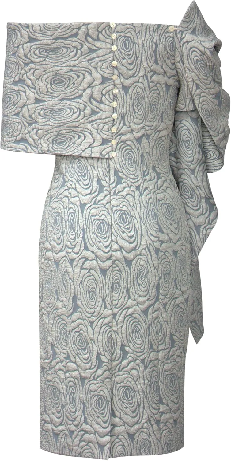 CHIC STAR Womens Embossed Jacquard Shawl Dress