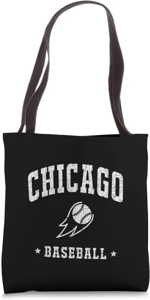 Chicago Baseball Vintage Gameday Retro Baseball Lover Tote Bag