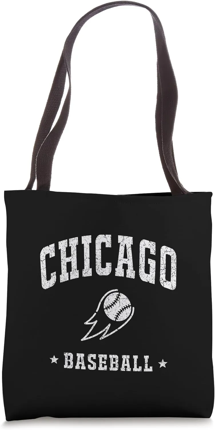 Chicago Baseball Vintage Gameday Retro Baseball Lover Tote Bag