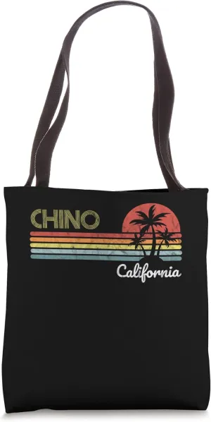Chino, CA California visitor native tourist 70s 80s style Tote Bag