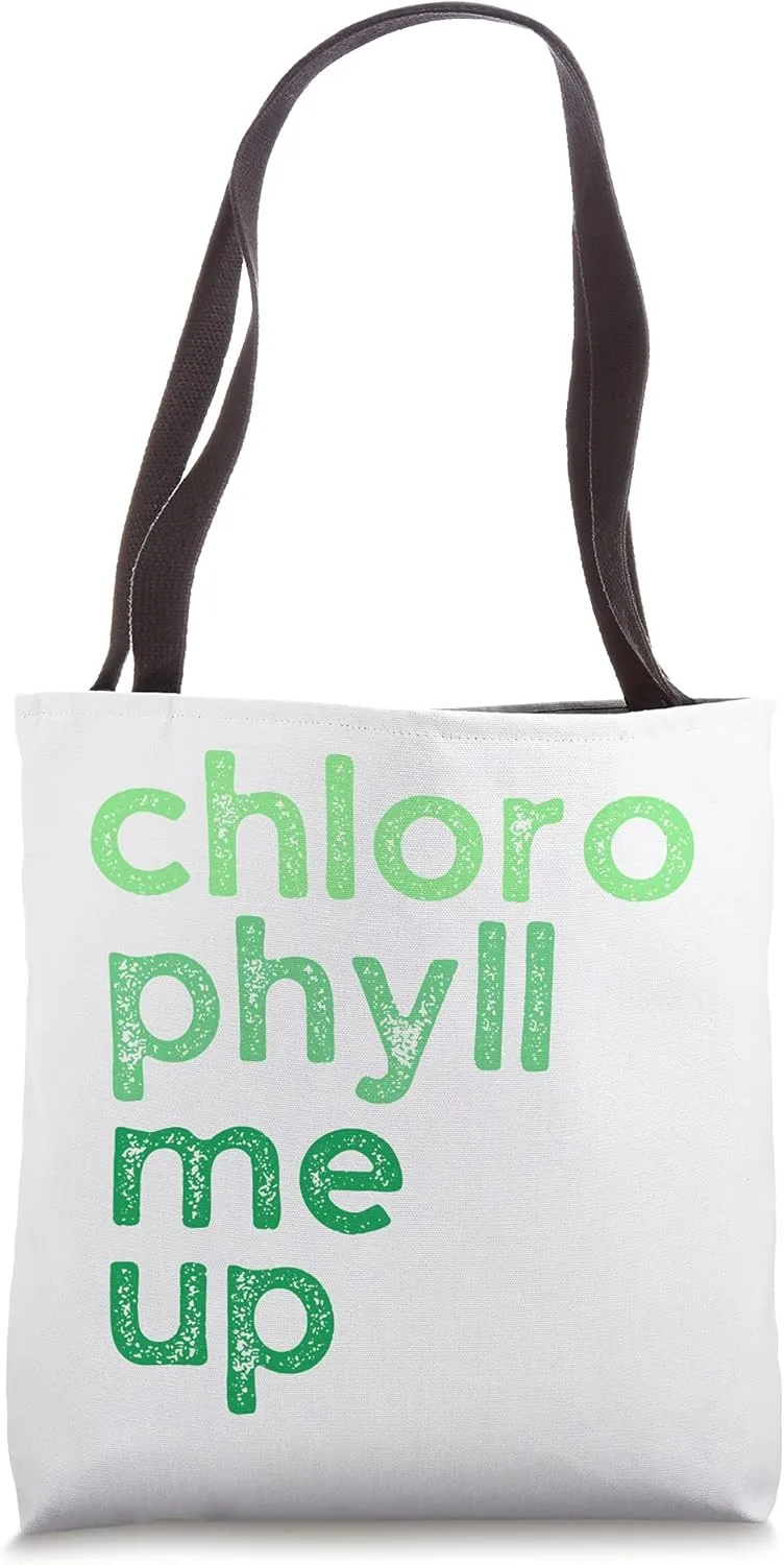 Chlorophyll Pun- Health Trend- Liquid Chrolophyll Funny Joke Tote Bag