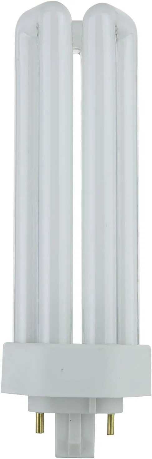 Circle - (10 Pack PLT-42W 4 Pin GX24Q-4-42 Watt Triple Tube, Compact Fluorescent Light Bulb (2700K - Warm White)
