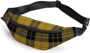 Clan Macleod Scottish Tartan Plaid Unisex Fanny Pack Waist Belt Bag Crossbody Bags with Adjustable Strap for Travel Hiking Walking