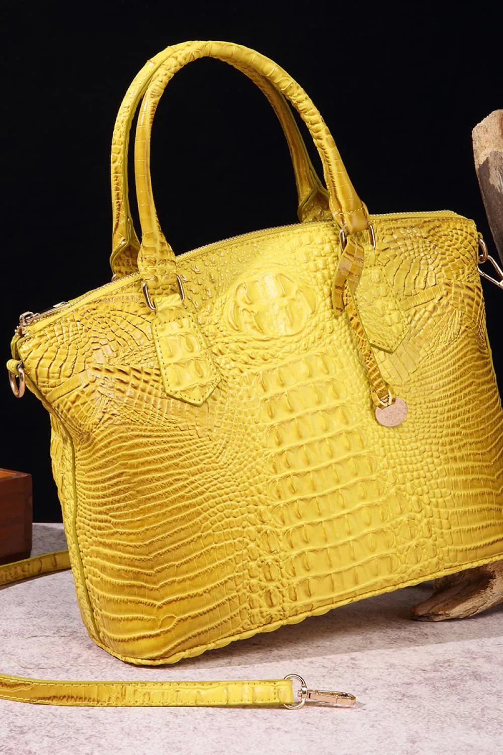 Clare’s Crocodile Embossed Tote