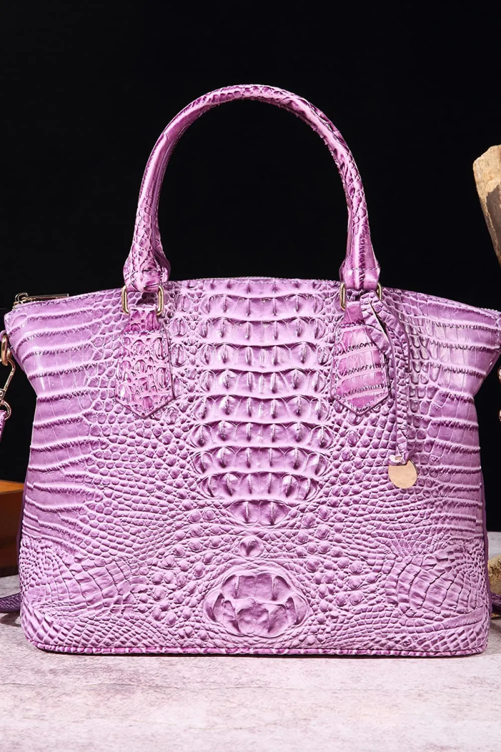 Clare’s Crocodile Embossed Tote