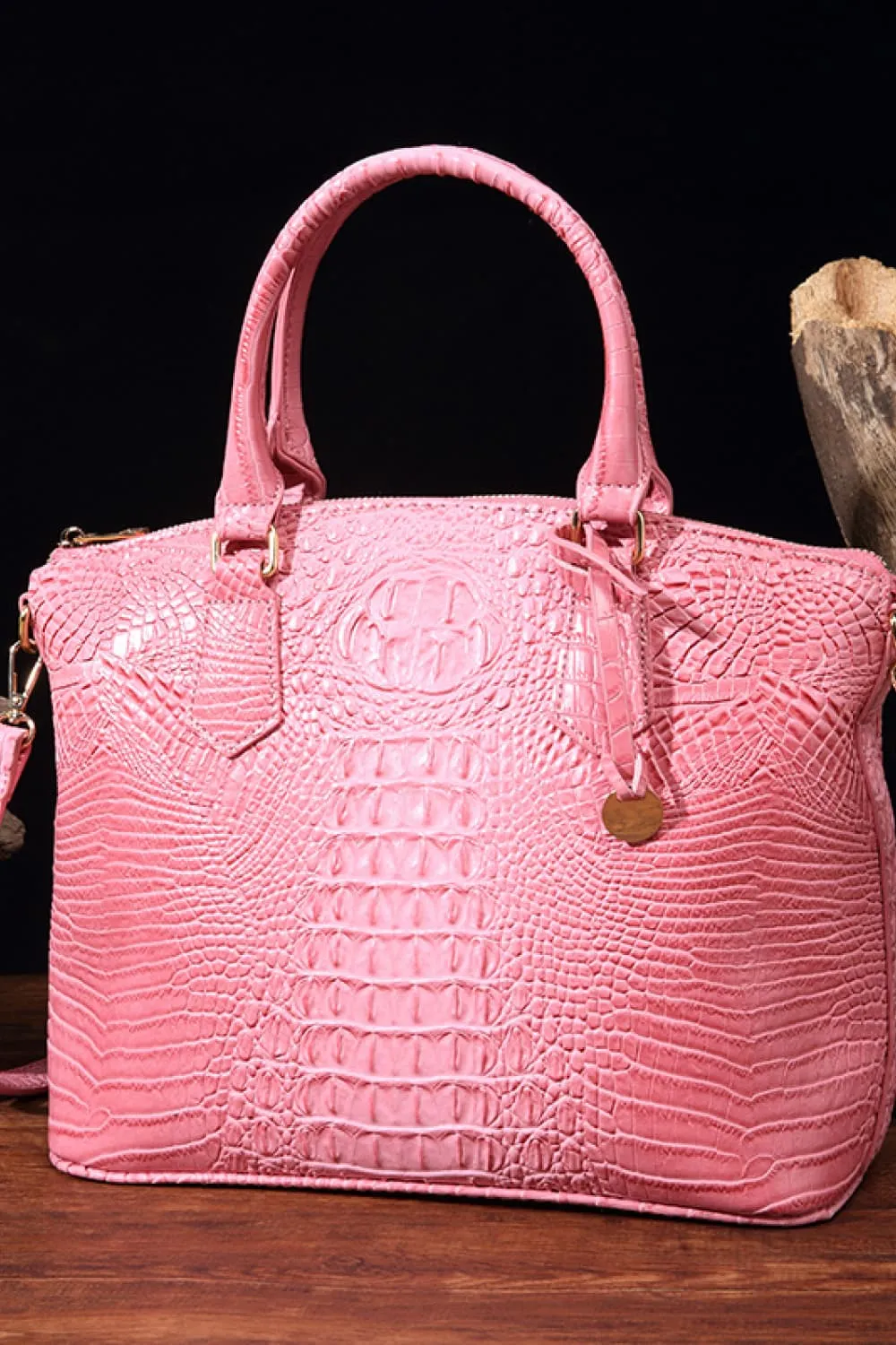 Clare’s Crocodile Embossed Tote