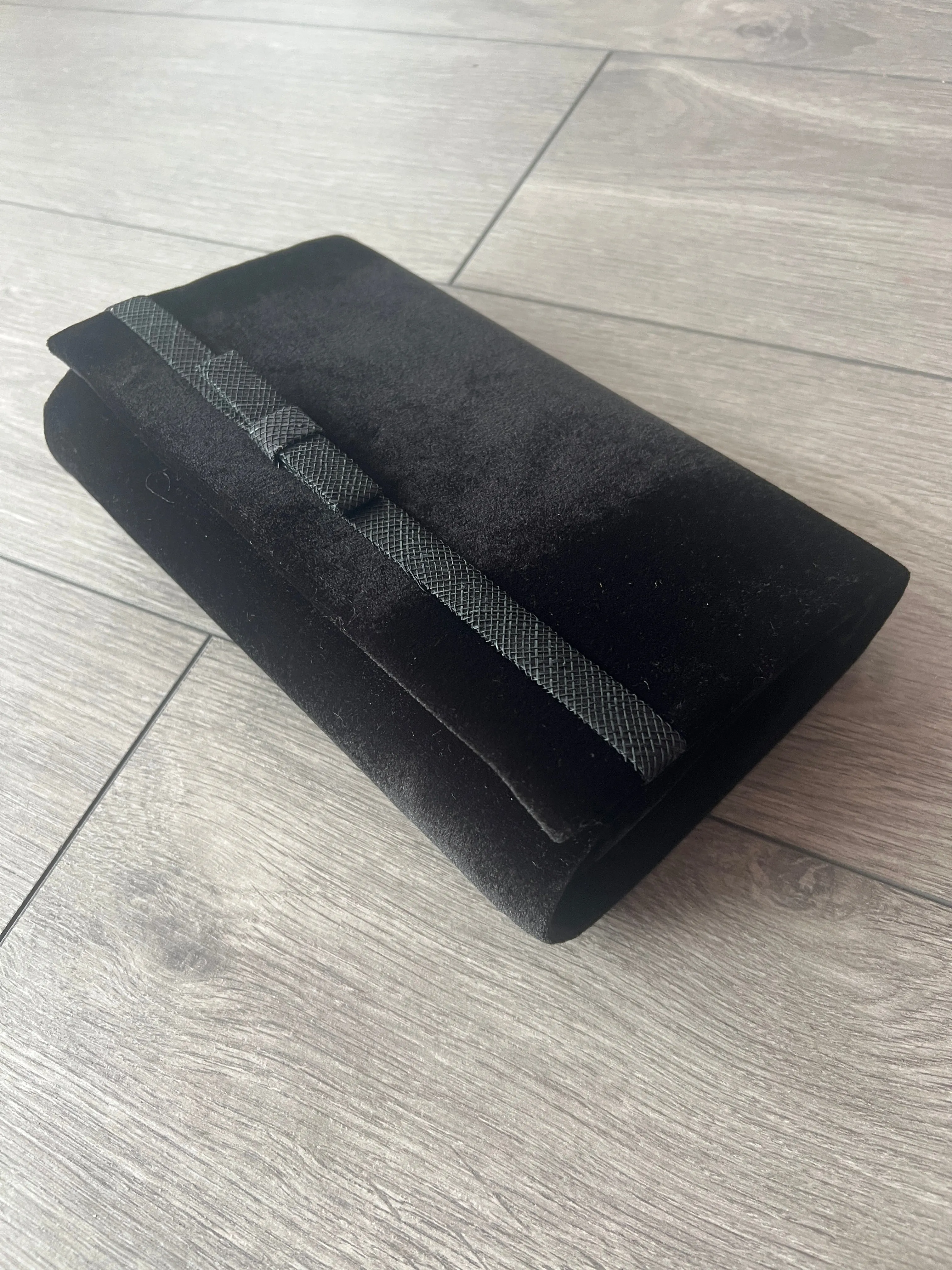 Classic Velvet Black Clutch Bag For Weddings