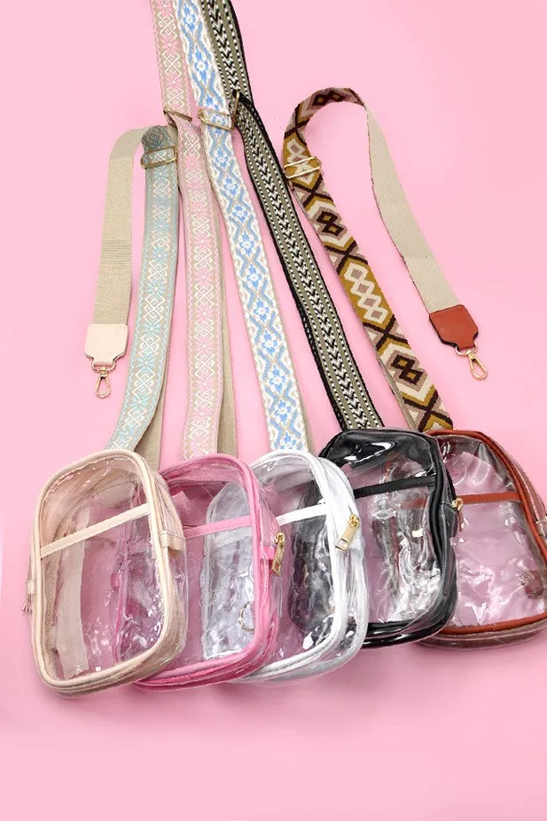 CLEAR SLING CROSSBODY STADIUM BAG | 40P514