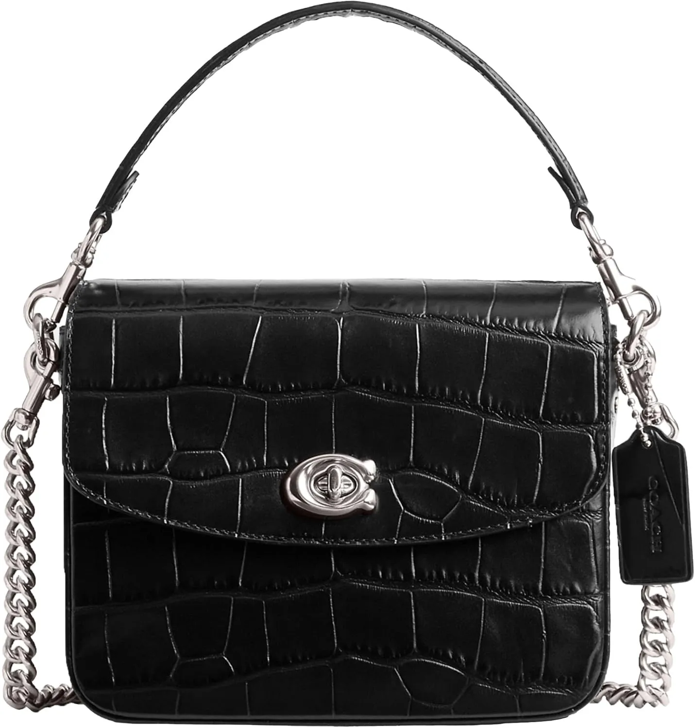 Coach Women's Embossed Croc Cassie Crossbody 19 Bag