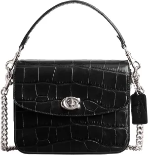Coach Women's Embossed Croc Cassie Crossbody 19 Bag