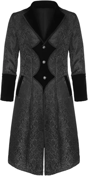 Coats for Mens Winter Fall Turtle Neck Long Medieval Goth Peasant Steampunk Jacket Trench Coat Man 2025 Y2K