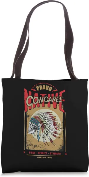 Congaree Native American Indian Warrior Tribe Proud Tote Bag
