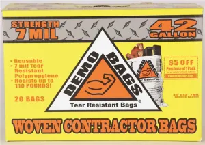 CONTRACTOR BAGS 42G 20PK