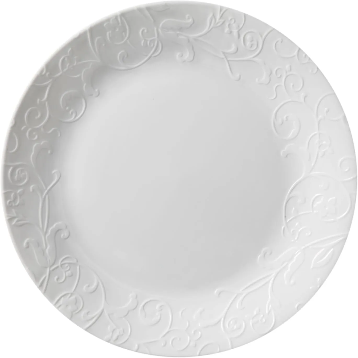 Corelle Embossed Bella Faenza 10.25" Dinner Plate (Set of 4)