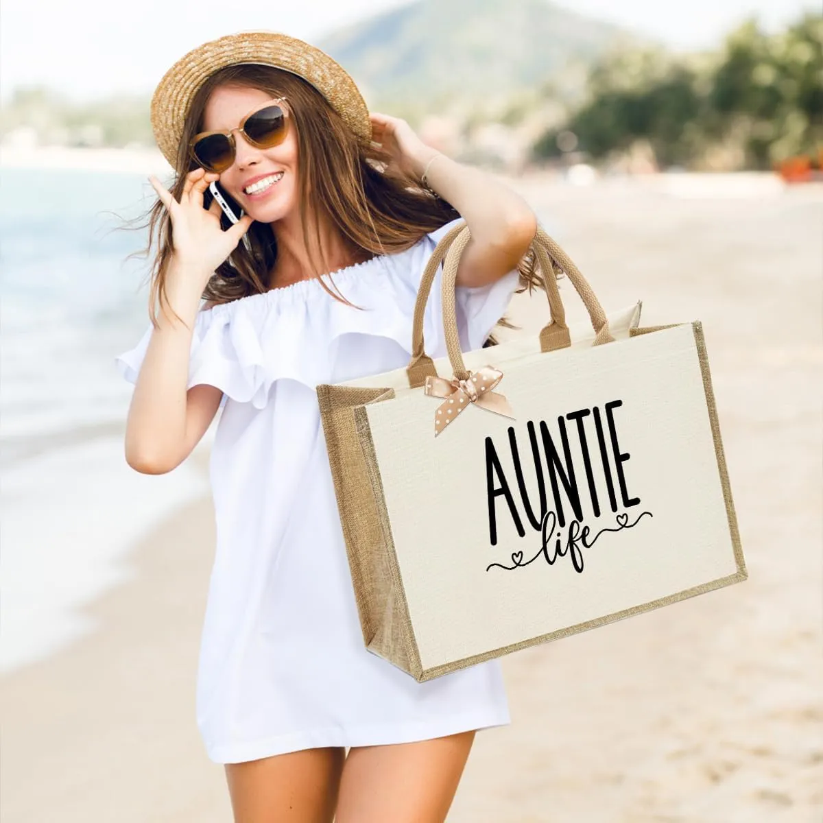Crap Bag Healthy Boss Best ball mom Nana Auntie Mimi Granny Mamaw Mama Gifts Burlap reusable grocery bags for Women