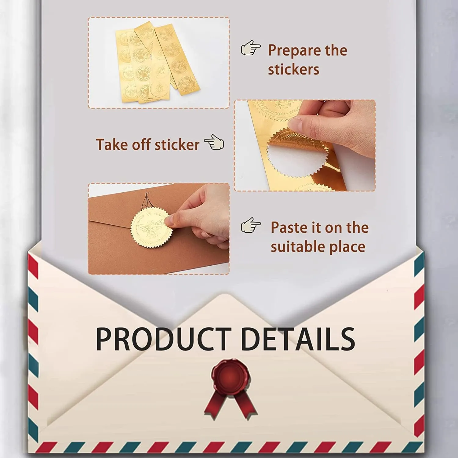 CRASPIRE Graduation Cap Gold Certificate Seals Diploma Embossed Foil Stickers Self Adhesive 100pcs Medal Decoration Labels for Envelopes Diplomas Invitation Awards Excellence