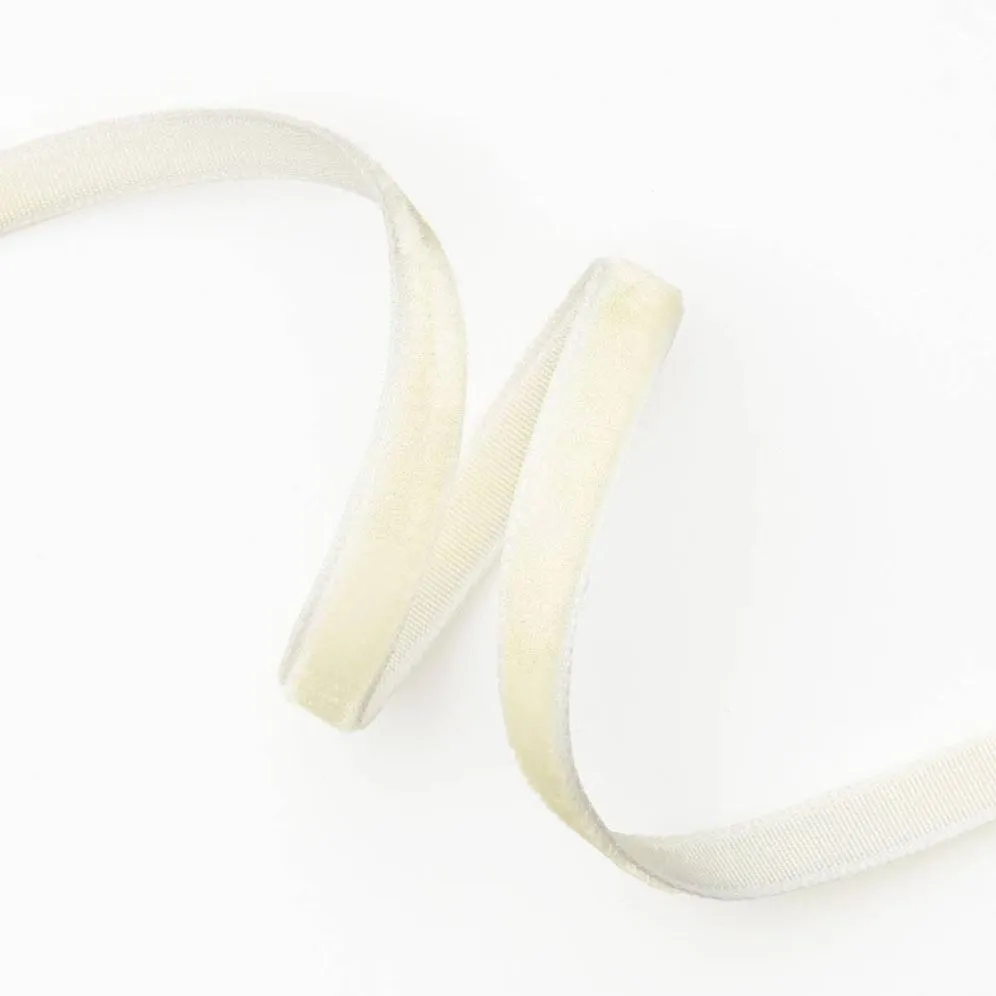 Cream Velvet Ribbon 1/4" 10 YD