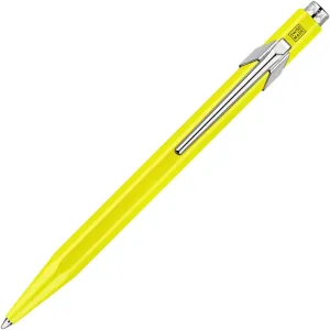 CREATIVE ART MATERIALS Caran D'ache Ballpoint Pen Metal Fluor Yellow (849.470)