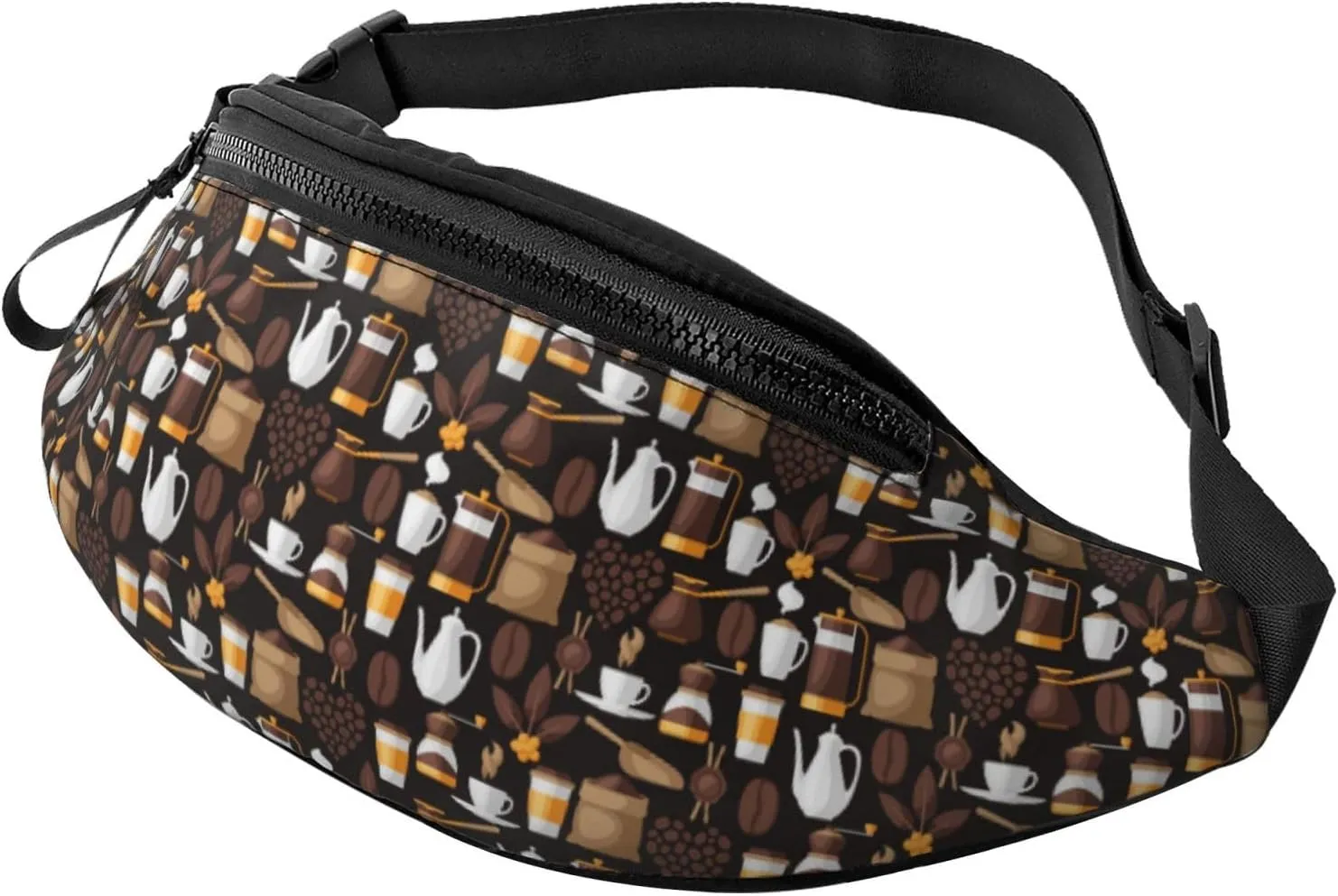 Crossbody Fanny Packs for Women Men - kettle tea cup Travel Belt Bag Running Waist Bag for Women Men
