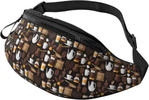 Crossbody Fanny Packs for Women Men - kettle tea cup Travel Belt Bag Running Waist Bag for Women Men