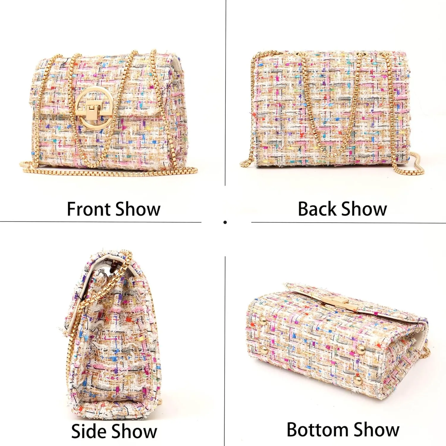 Crossbody Purses for Women Leather Small Cross Body Bags Cute Designer Handbags Chain Ladies Shoulder Bags Clutch