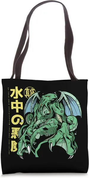Cthulhu Anime Vintage Japanese Mythical Horror Art Tote Bag