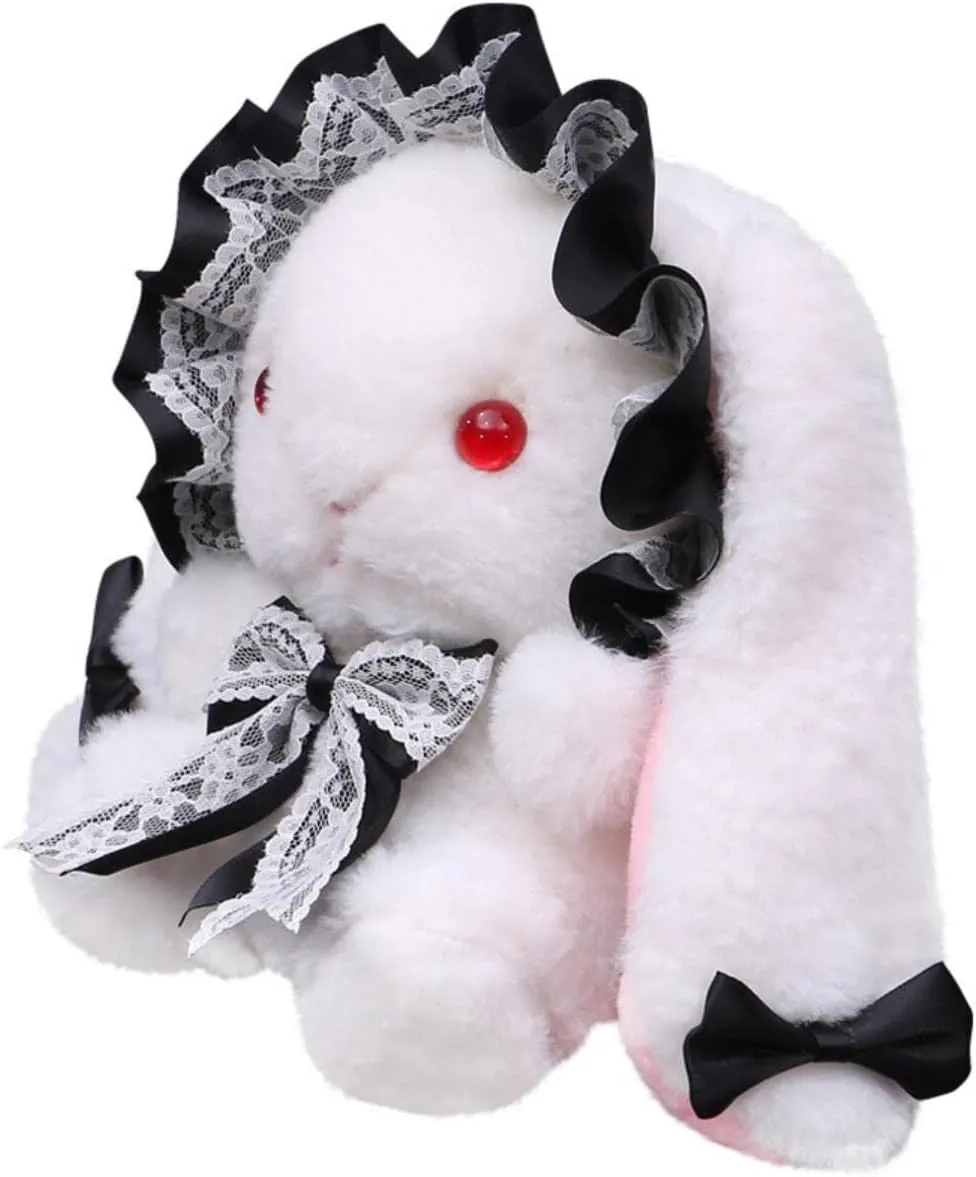 Cute Plush Bunny Bag Rabbit Purse Wallet Shoulder Bag with Pearl Chain Cosplay for Women