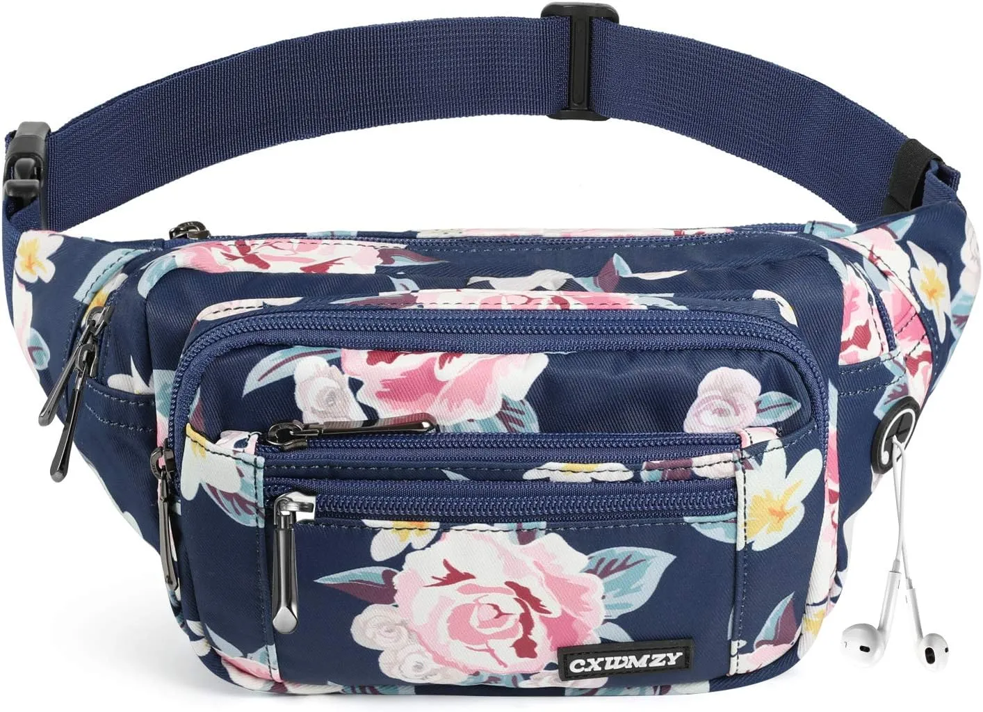 CXWMZY Fanny Packs For Women & Men Waist Pack Hip Bum Bag with Multi-Pockets Large Capacity Waterproof Casual Bum Bag for Disney Traveling Casual Cycling Running Hiking