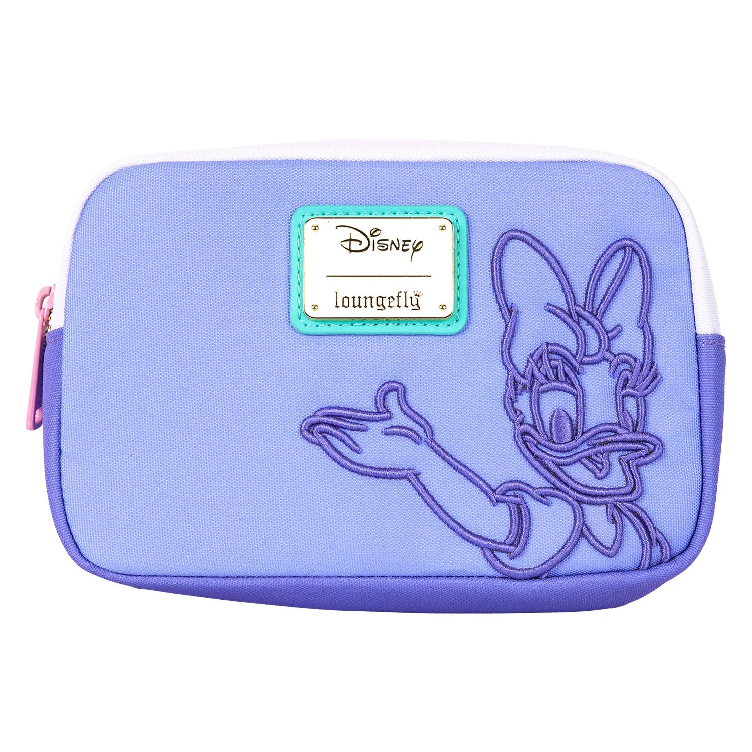 Daisy Duck 85th Anniversary Disney Loungefly Nylon Sling Crossbody Bag with Coin Bag
