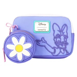 Daisy Duck 85th Anniversary Disney Loungefly Nylon Sling Crossbody Bag with Coin Bag