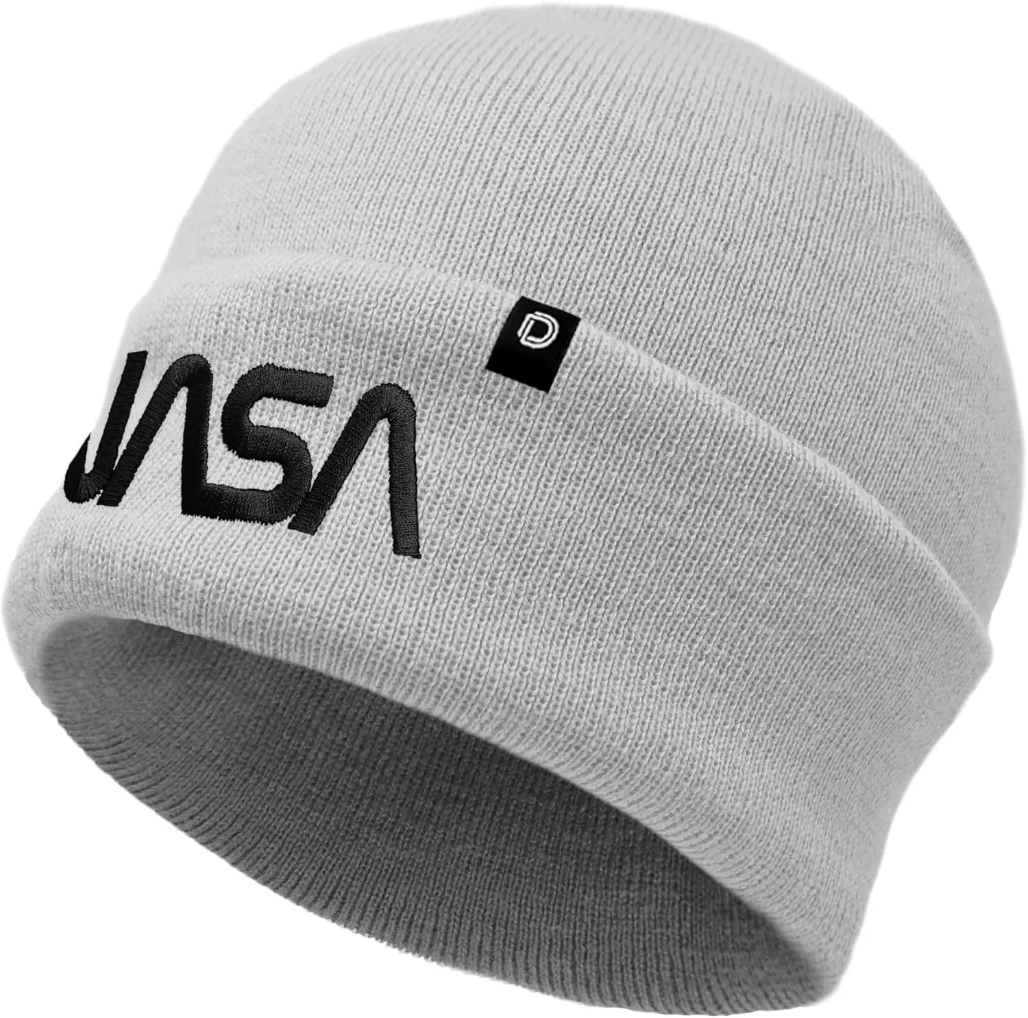 DALIX Embroidered NASA Worm Logo Beanie