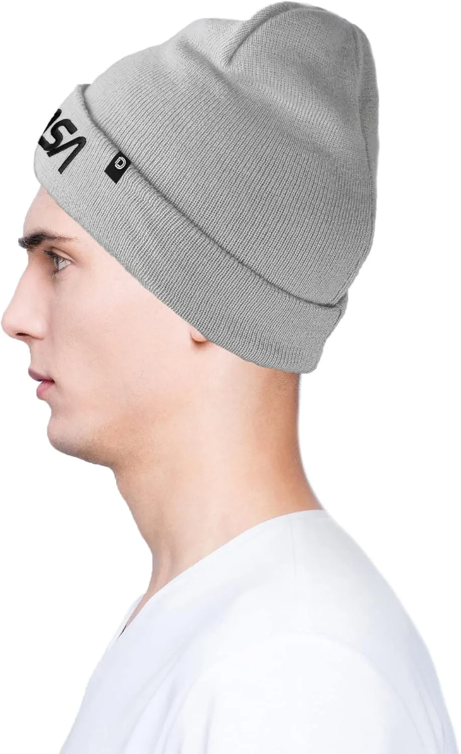 DALIX Embroidered NASA Worm Logo Beanie