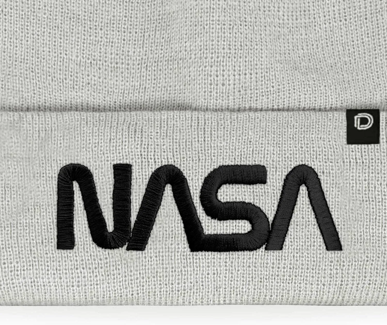 DALIX Embroidered NASA Worm Logo Beanie