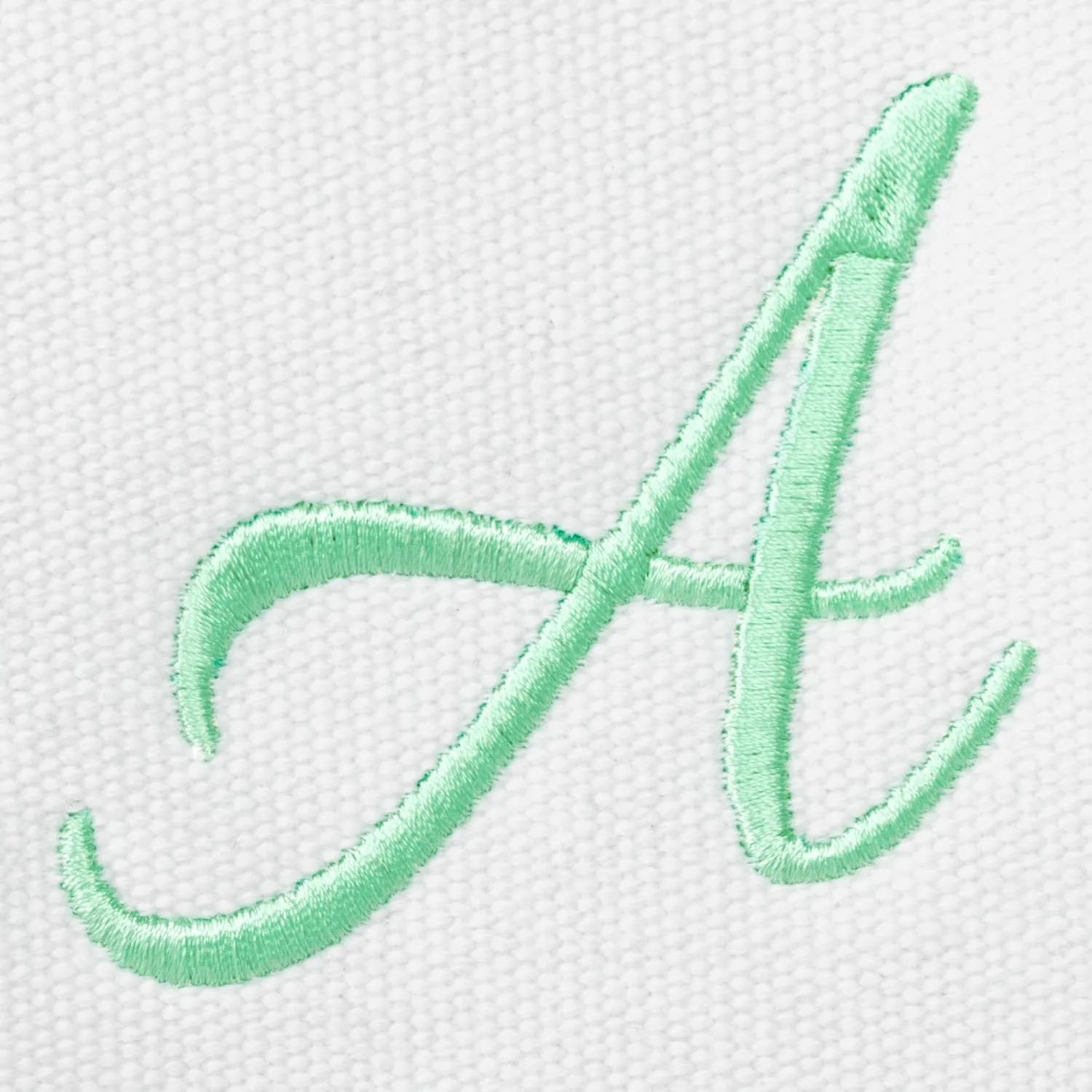 DALIX Monogram Beach Bag and Totes for Women Personalized Gifts Mint Green A -Z