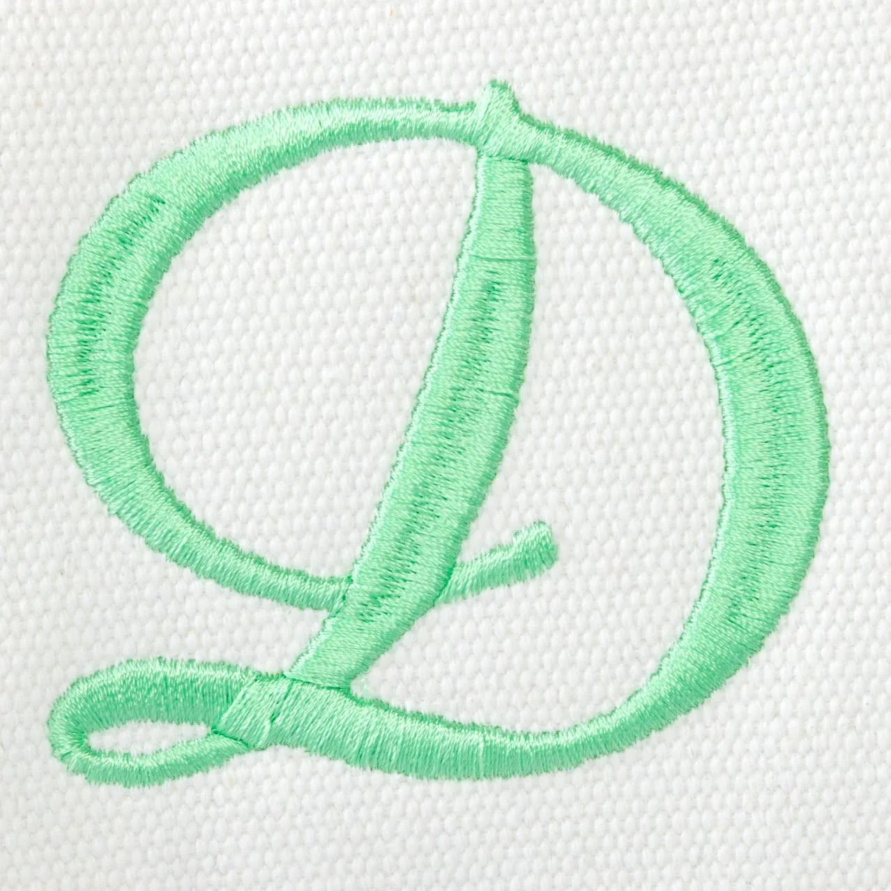 DALIX Monogram Beach Bag and Totes for Women Personalized Gifts Mint Green A -Z